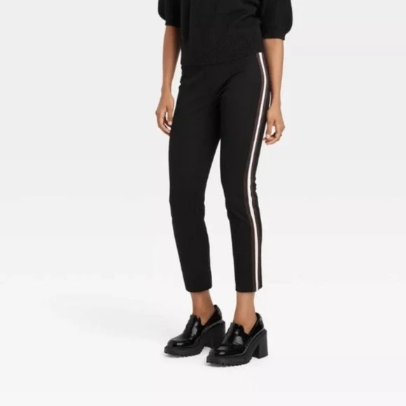 A New Day Women's High-Rise Slim Fit Bi-Stretch Ankle Pants - Black 14/R - Picture 1 of 10